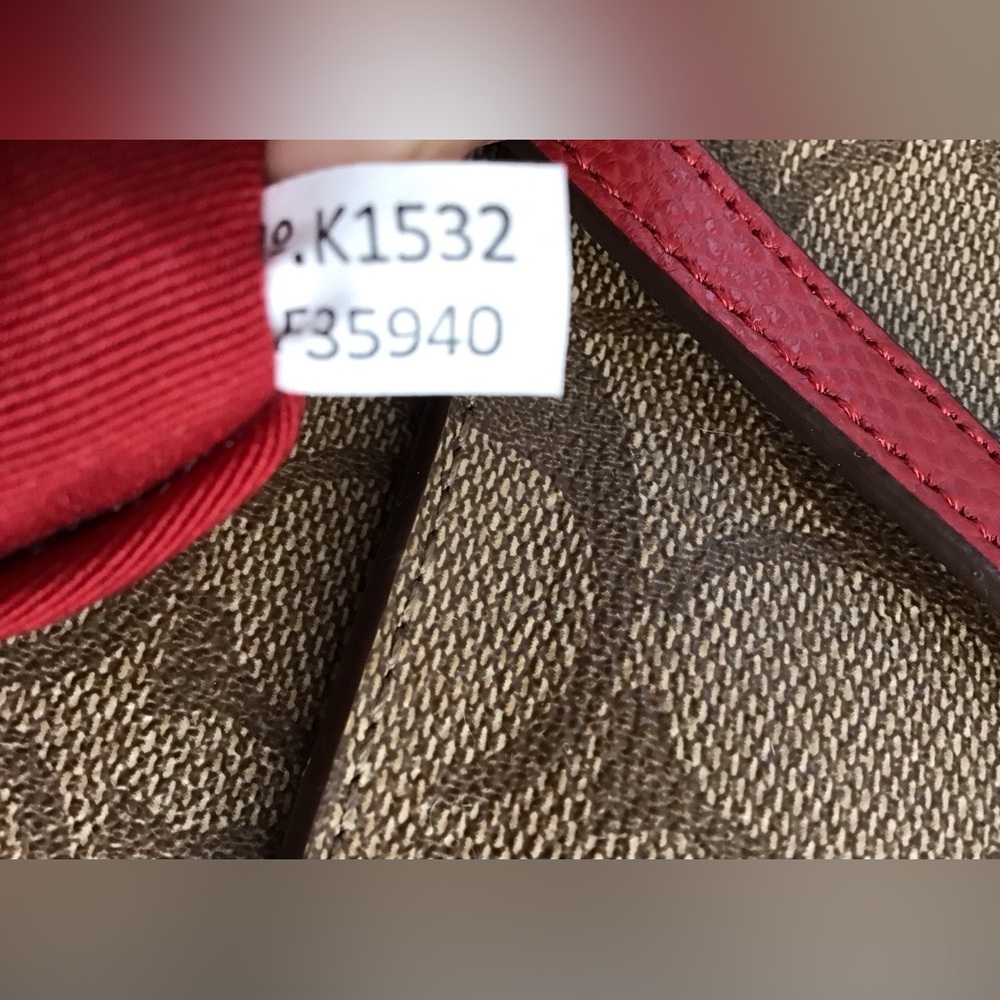 Authentic Coach Signature Canvas  North South Crossbody Shoulder Bag - Picture 5 of 16